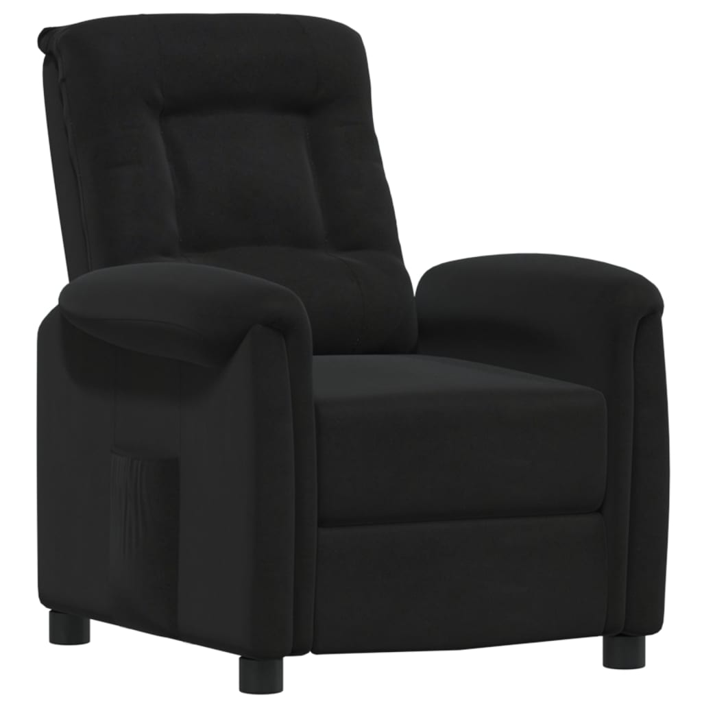 Relaxsessel Schwarz Mikrofasergewebe