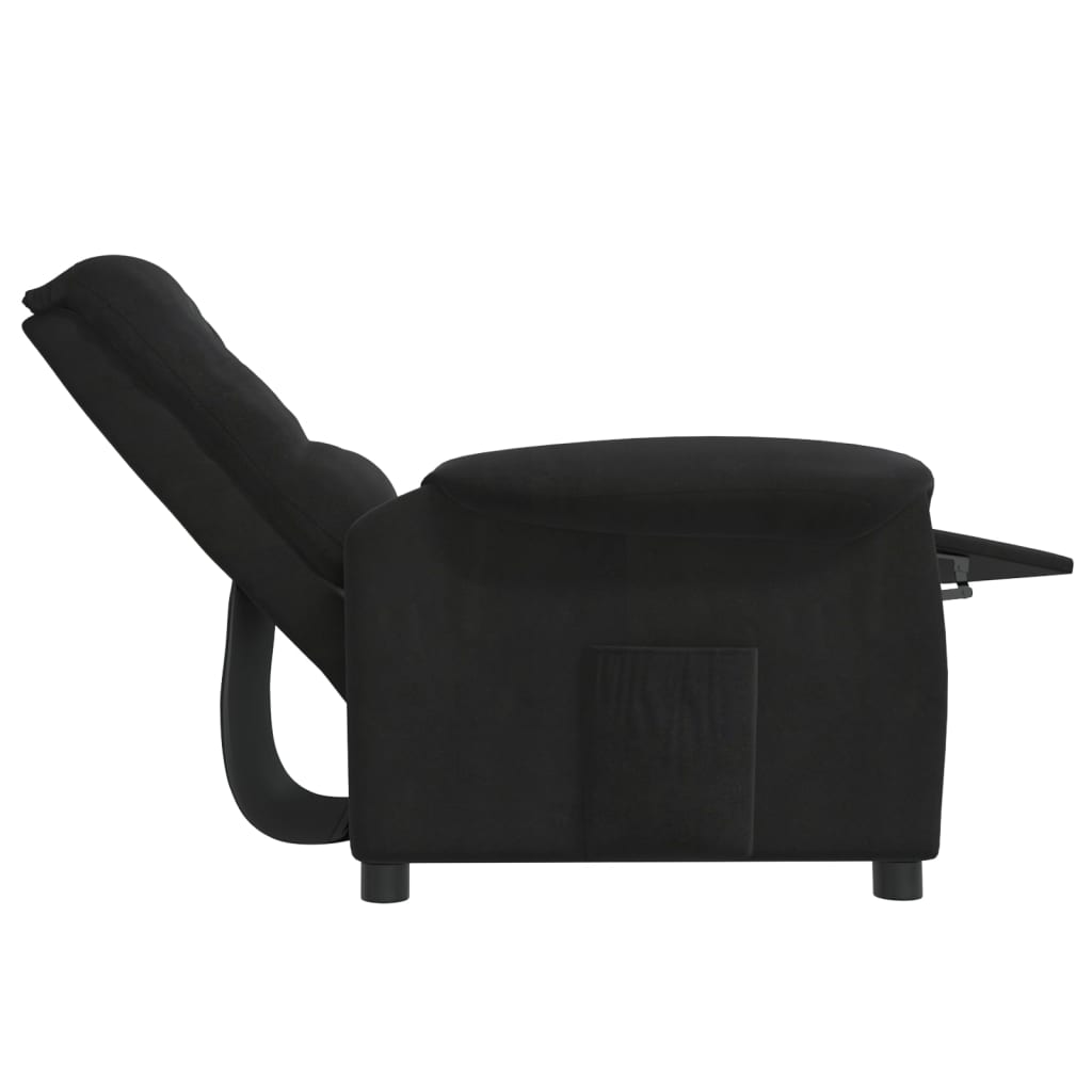 Relaxsessel Schwarz Mikrofasergewebe