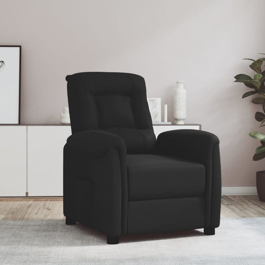 Relaxsessel Schwarz Mikrofasergewebe