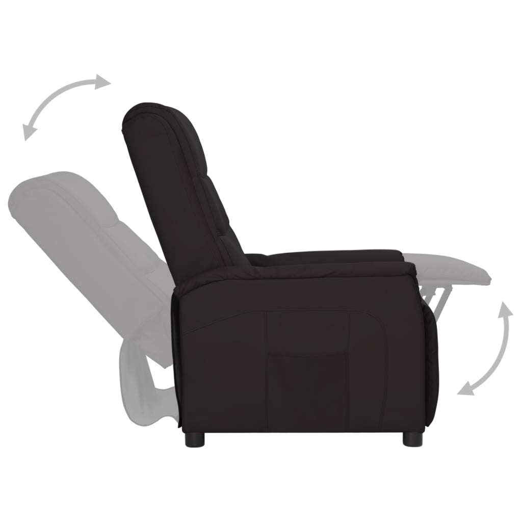Relaxsessel Schwarz Kunstleder