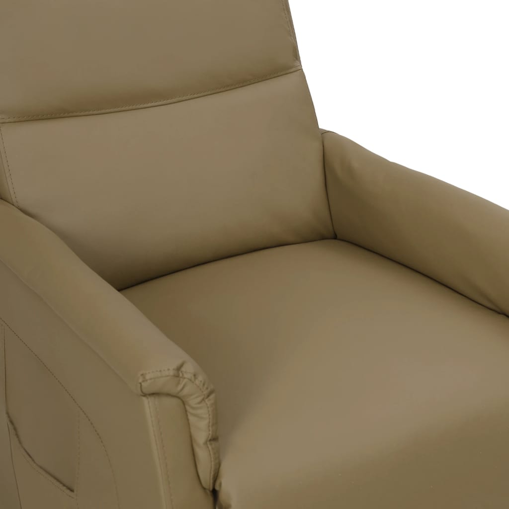 Relaxsessel Cappuccino-Braun Kunstleder