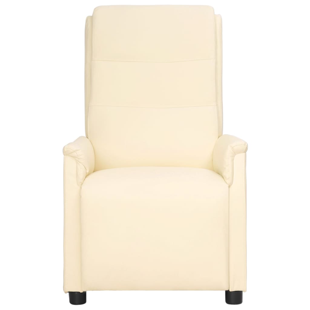 Relaxsessel Creme Kunstleder