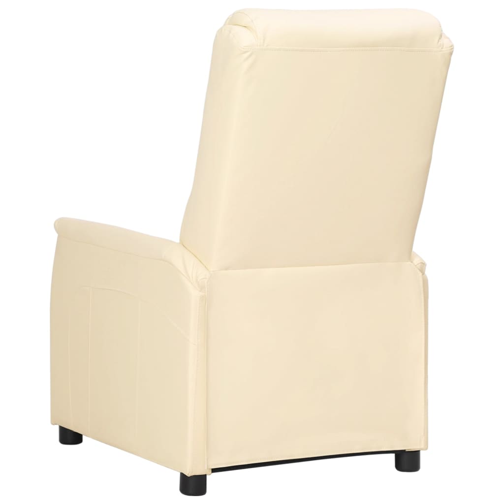 Relaxsessel Creme Kunstleder