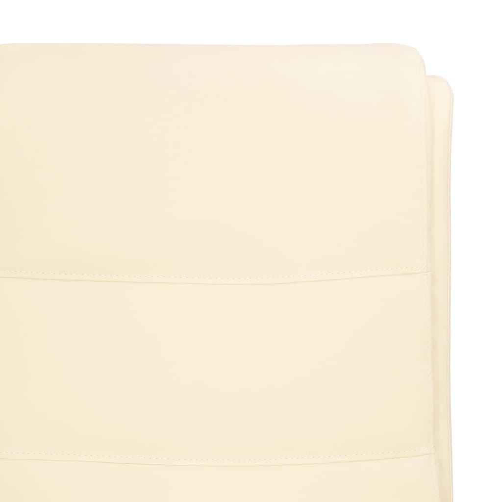 Relaxsessel Creme Kunstleder