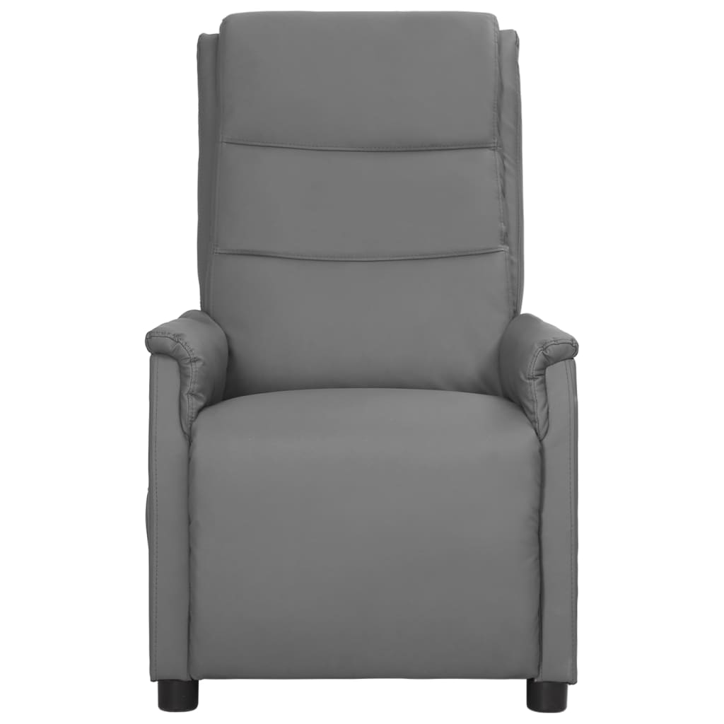 Relaxsessel Grau Kunstleder