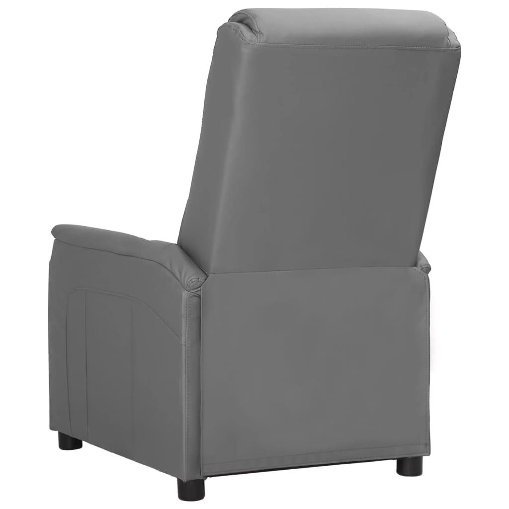 Relaxsessel Grau Kunstleder