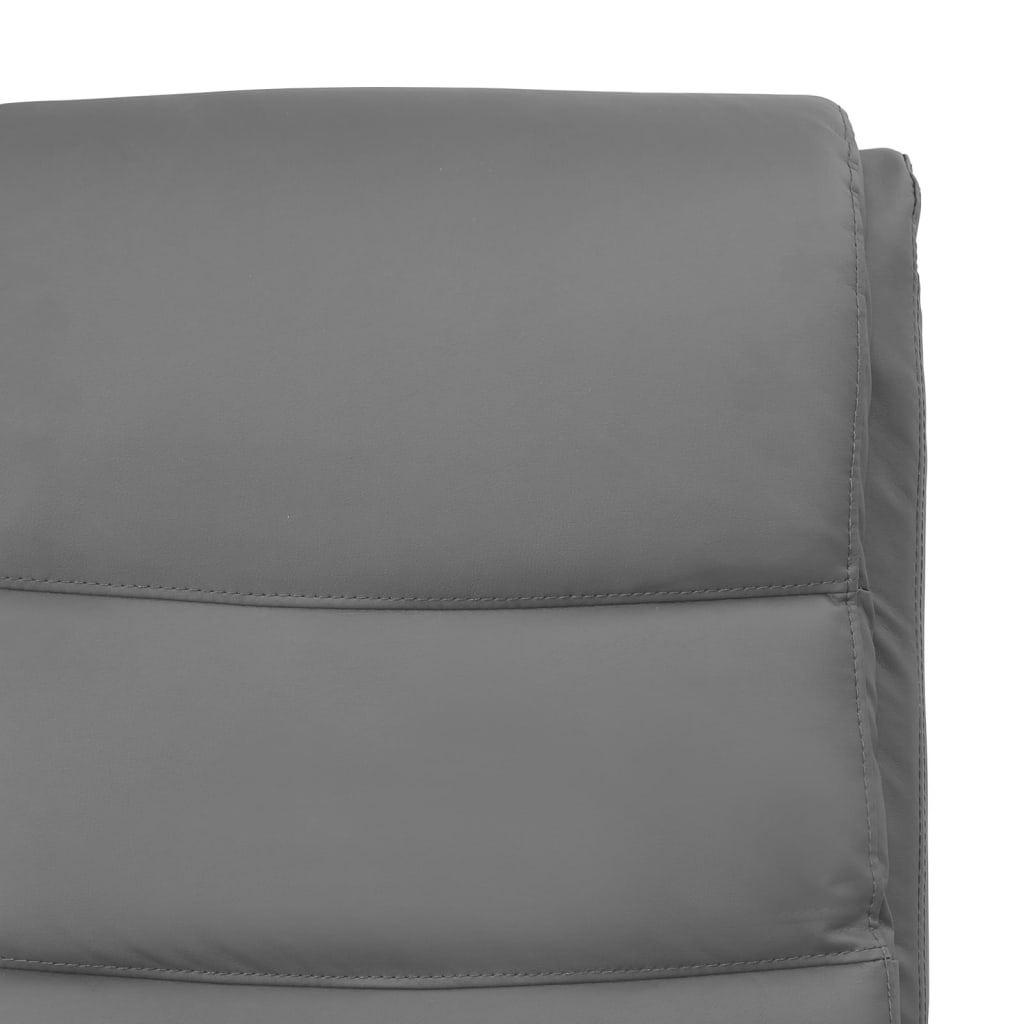 Relaxsessel Grau Kunstleder
