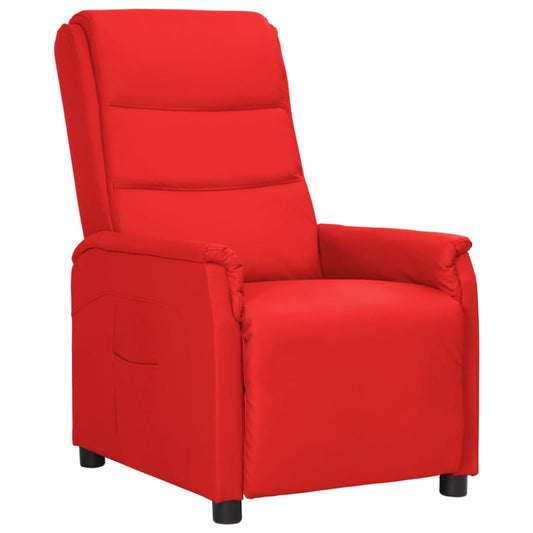 Relaxsessel Rot Kunstleder
