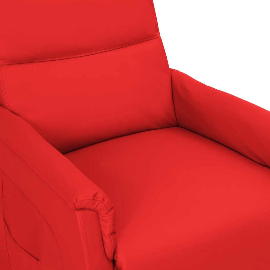 Relaxsessel Rot Kunstleder