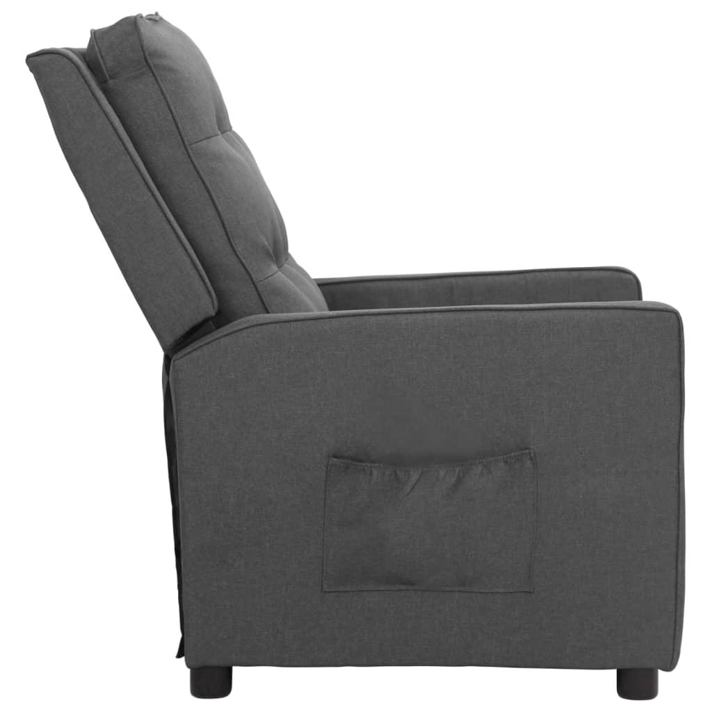 Relaxsessel Hellgrau Stoff