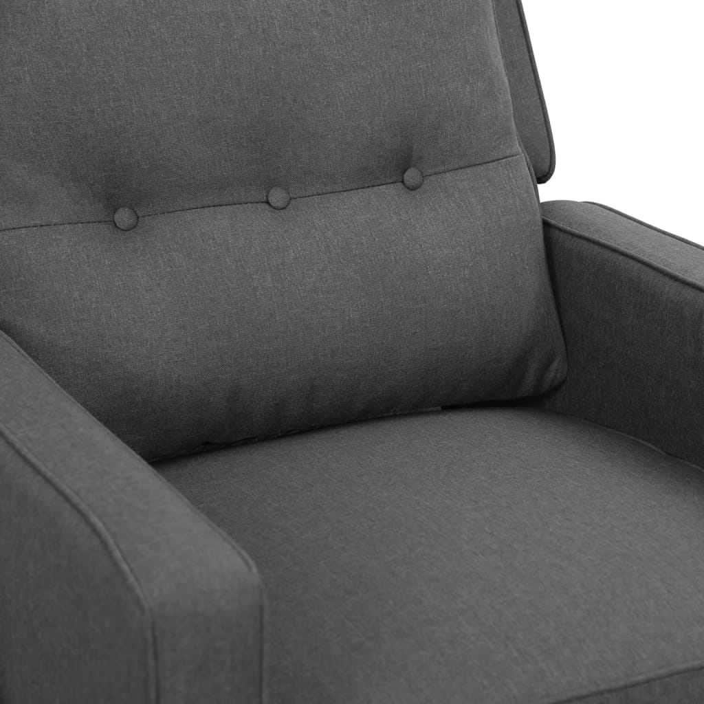 Relaxsessel Hellgrau Stoff