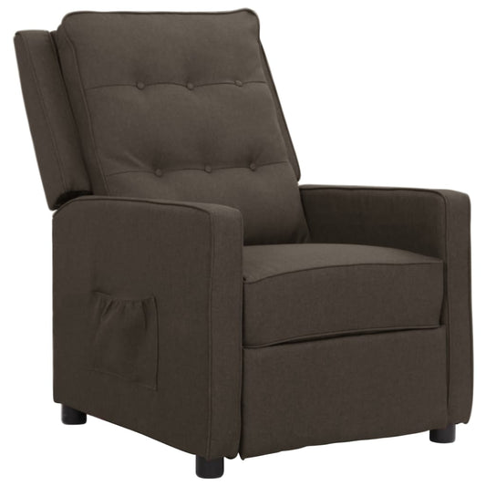 Relaxsessel Braun Stoff