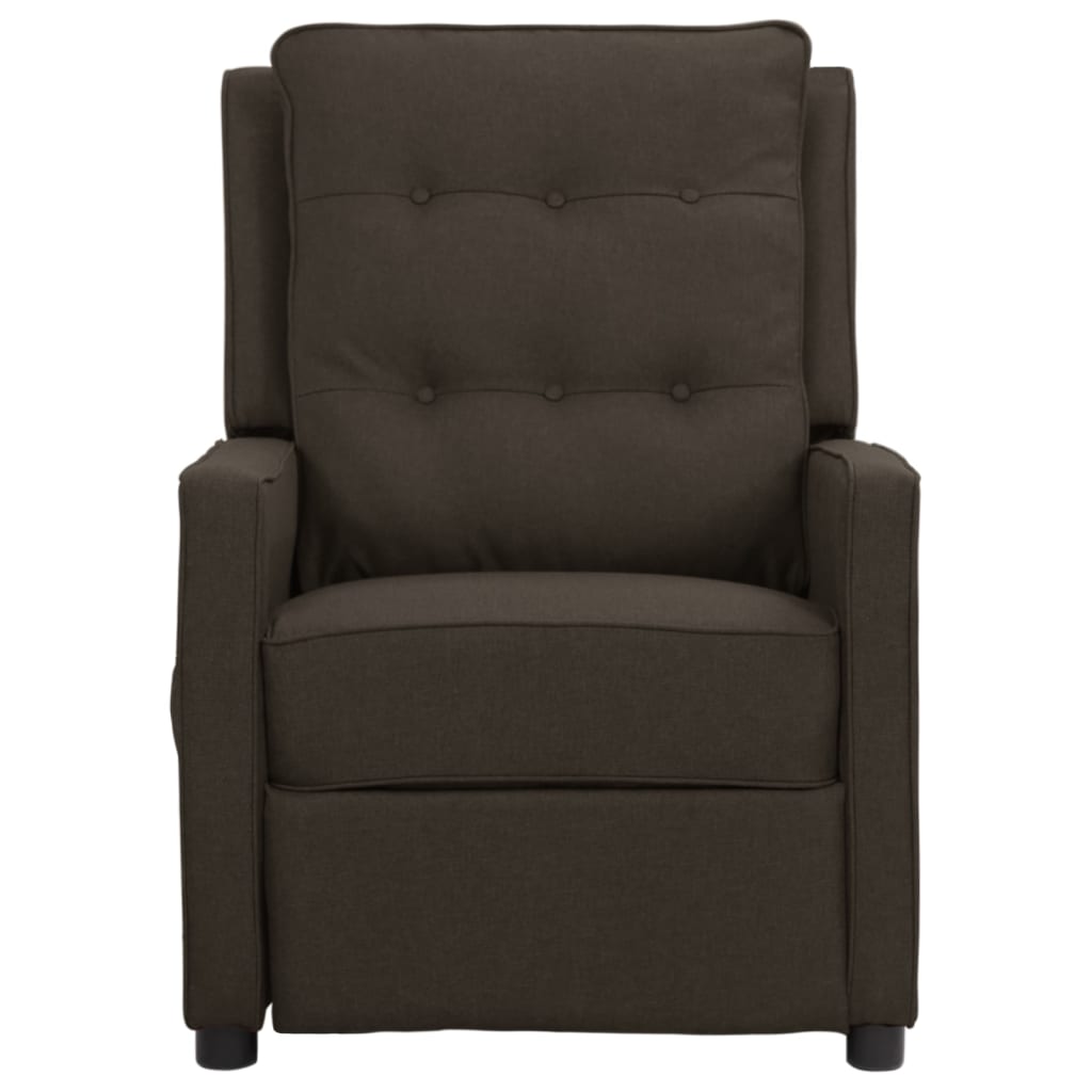 Relaxsessel Dunkelbraun Stoff