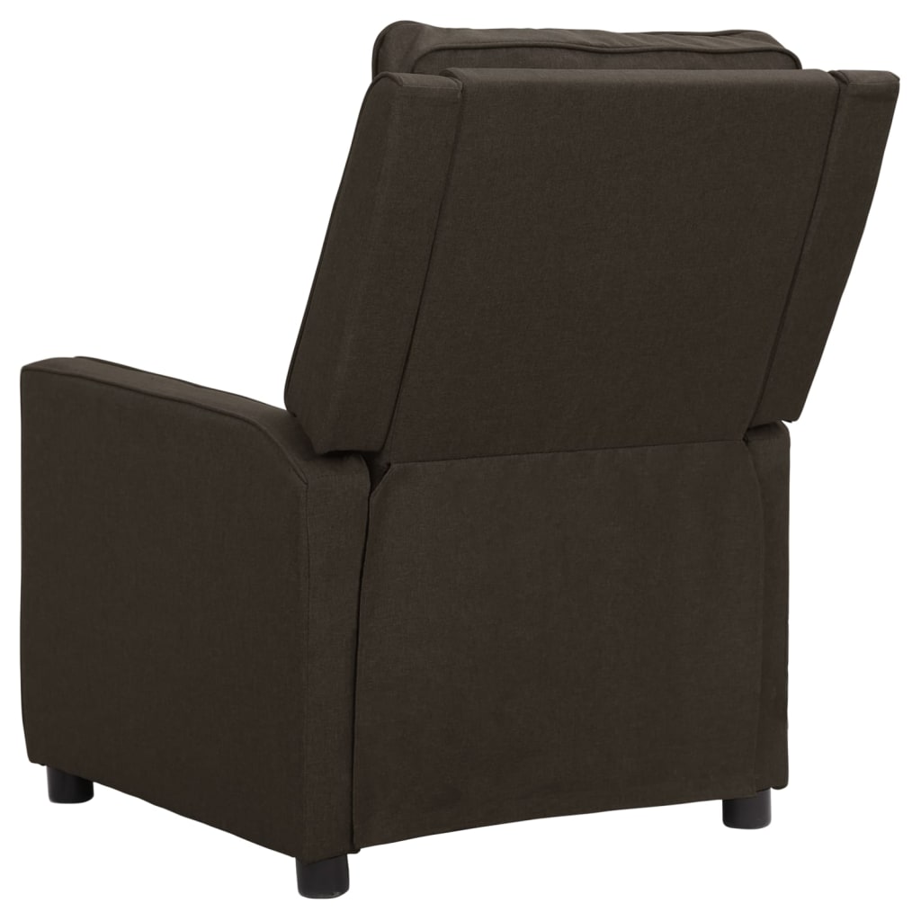 Relaxsessel Dunkelbraun Stoff