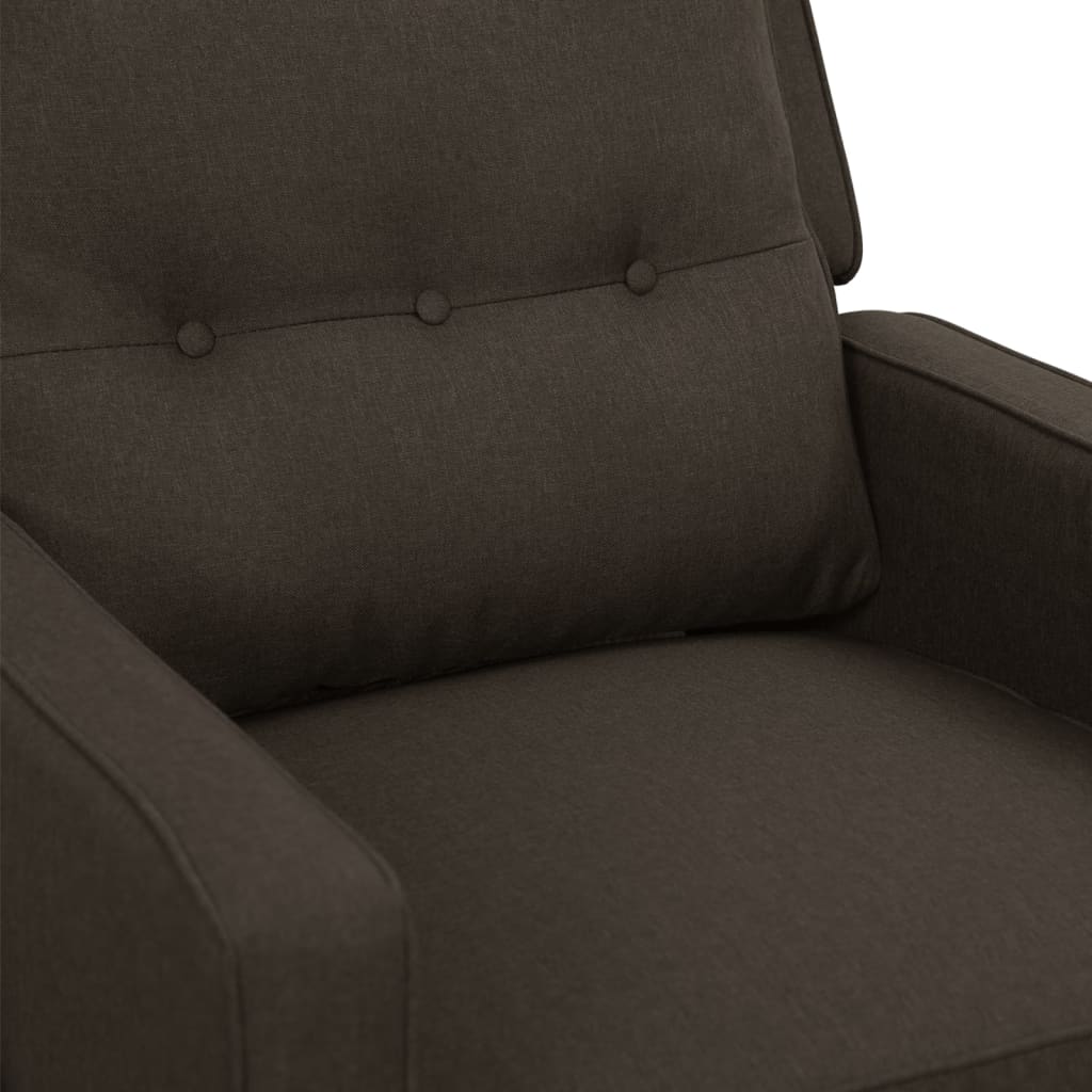 Relaxsessel Dunkelbraun Stoff