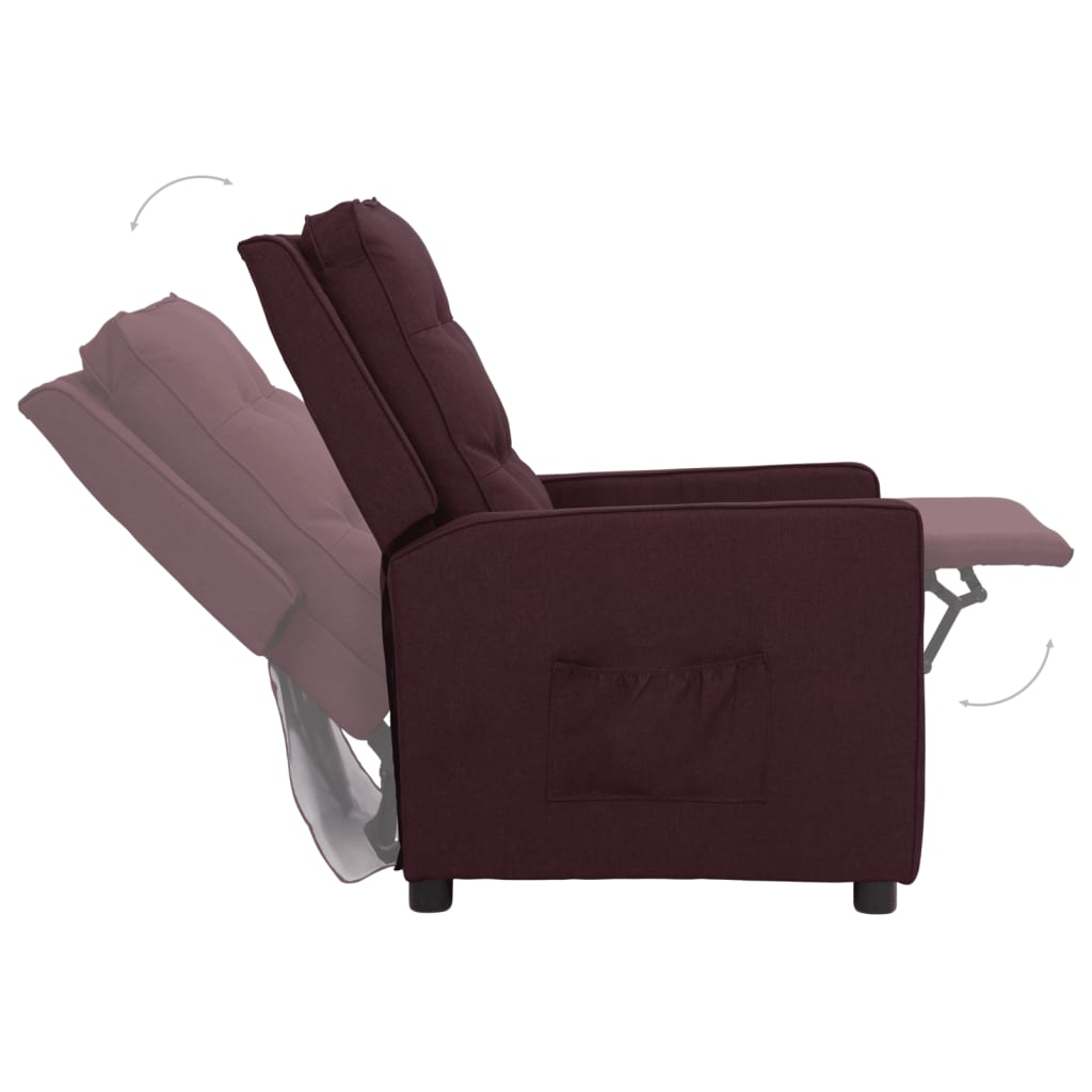 Relaxsessel Lila Stoff