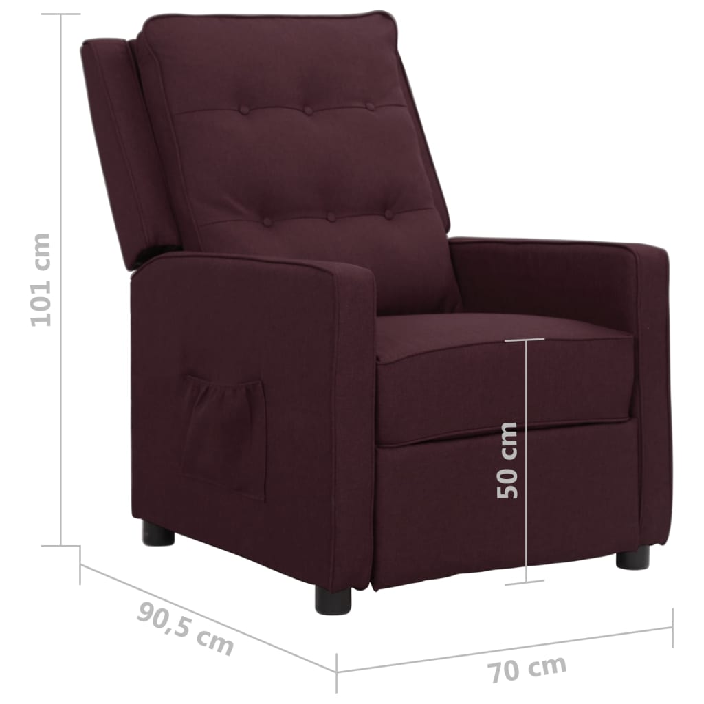 Relaxsessel Lila Stoff