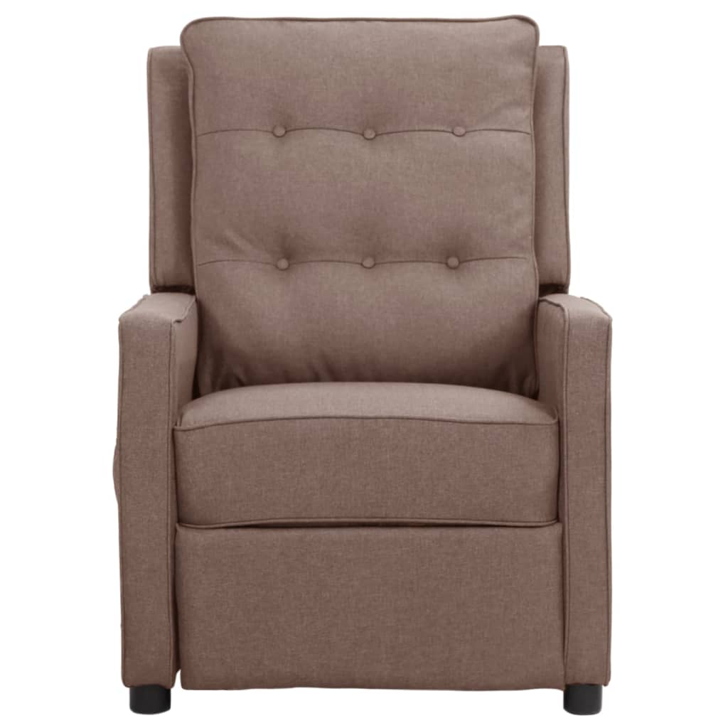 Relaxsessel Taupe Stoff