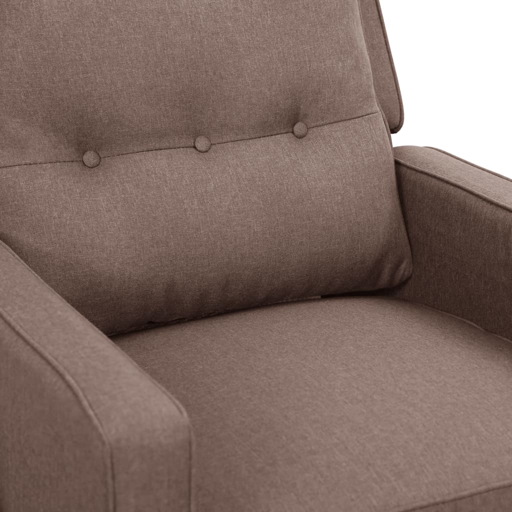 Relaxsessel Taupe Stoff
