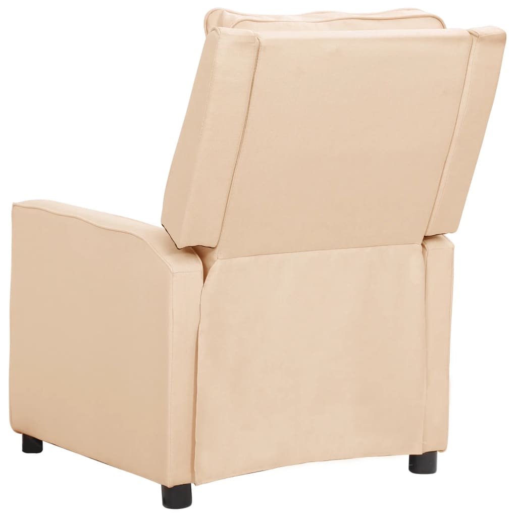 Relaxsessel Creme Stoff