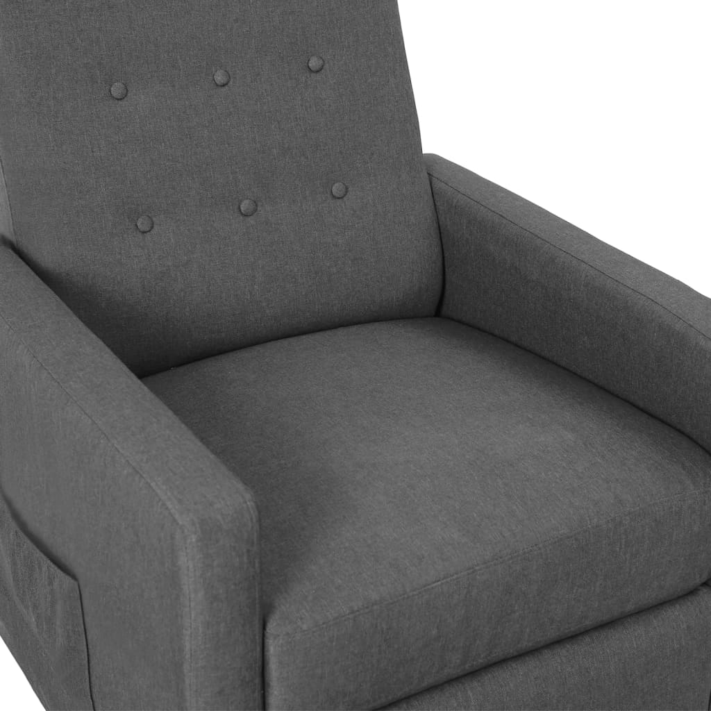 Relaxsessel Hellgrau Stoff