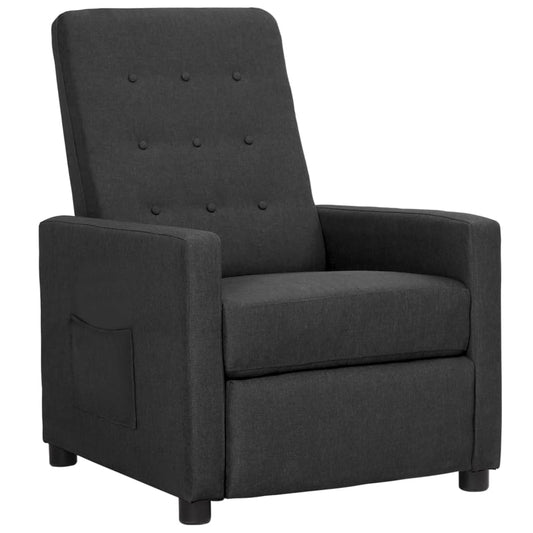 Relaxsessel Dunkelgrau Stoff