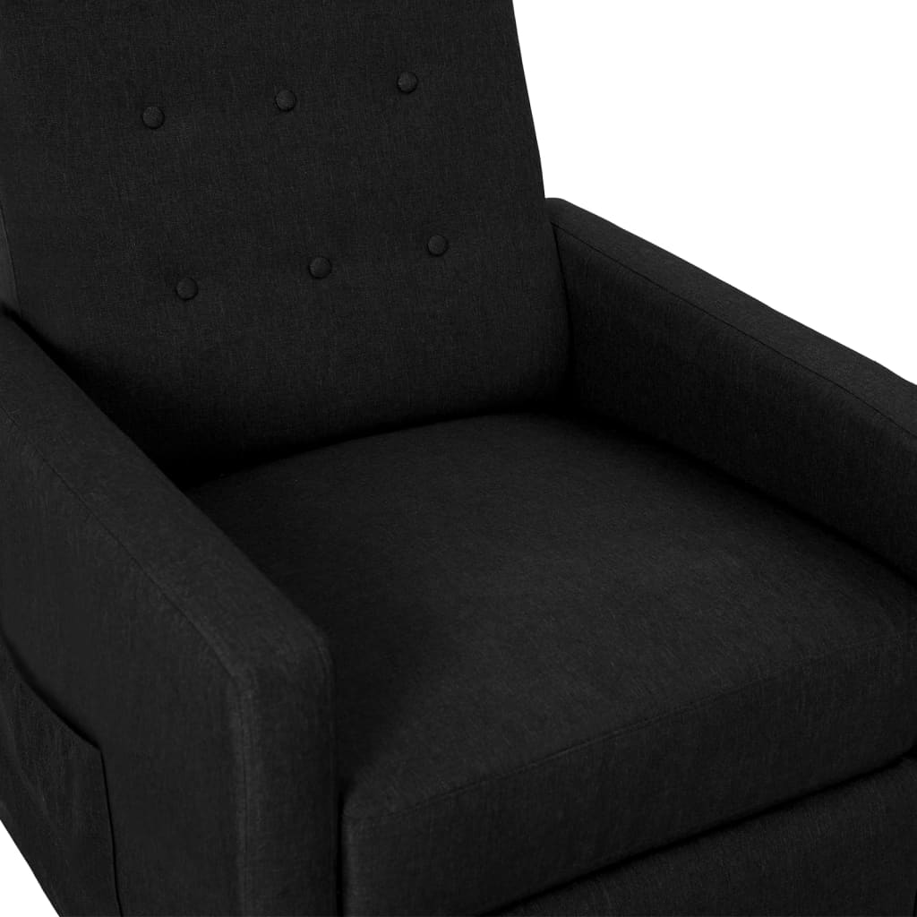 Relaxsessel Schwarz Stoff
