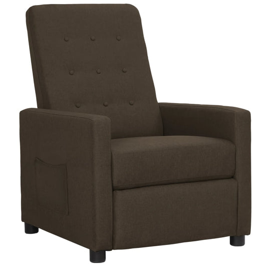Relaxsessel Braun Stoff