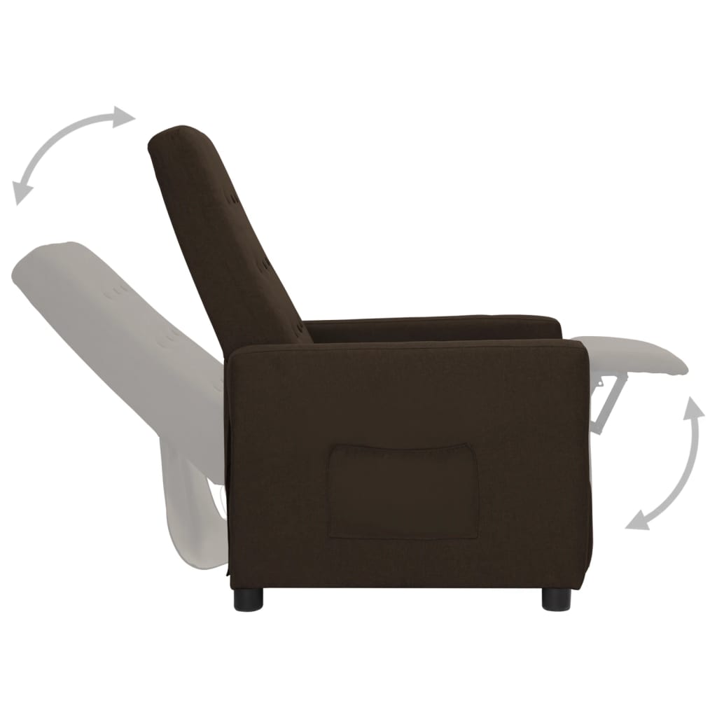 Relaxsessel Braun Stoff