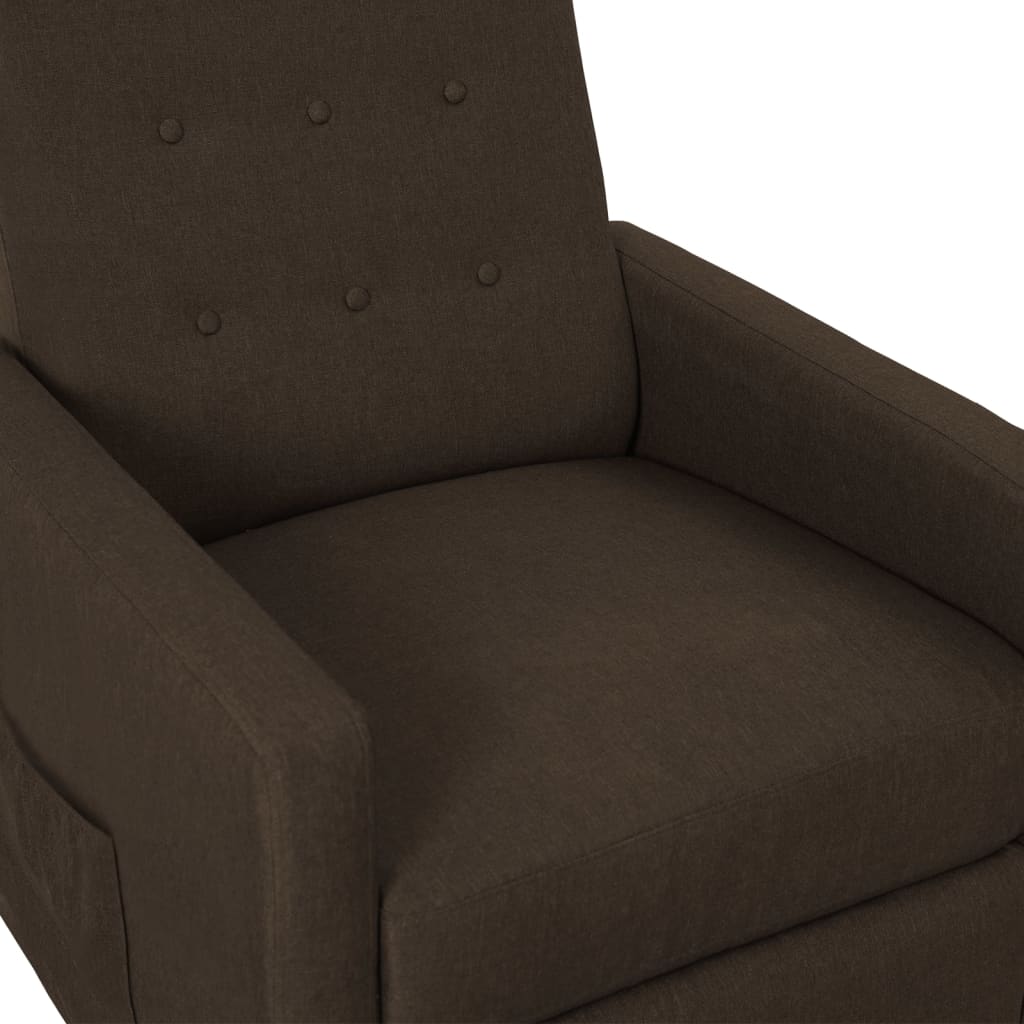 Relaxsessel Braun Stoff