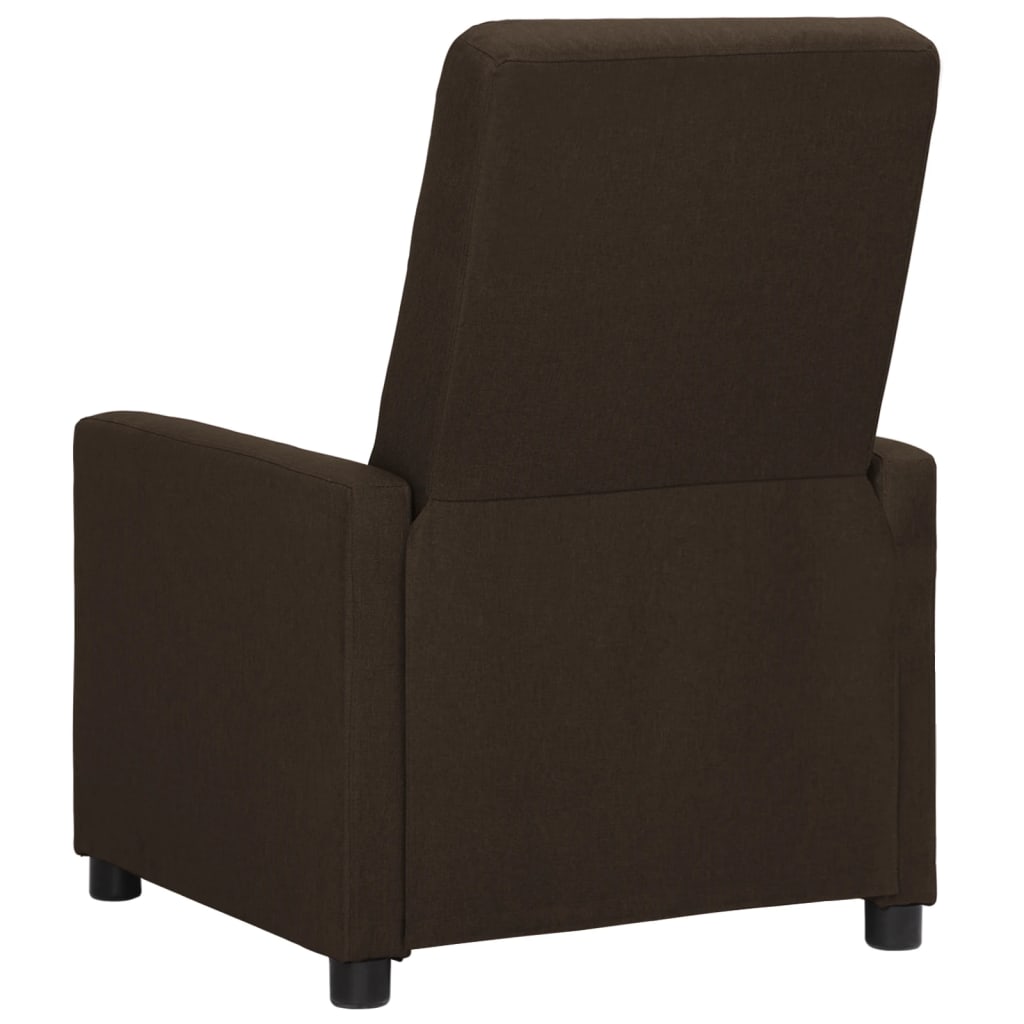 Relaxsessel Dunkelbraun Stoff