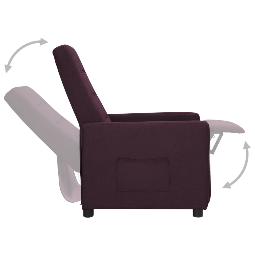 Relaxsessel Lila Stoff