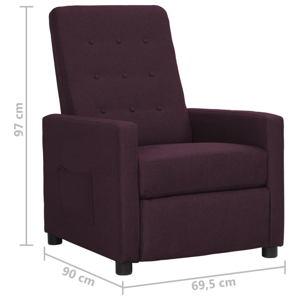 Relaxsessel Lila Stoff