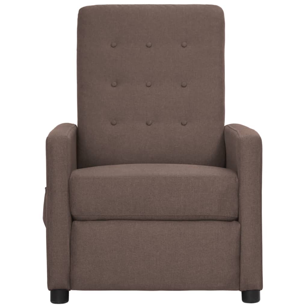 Relaxsessel Taupe Stoff