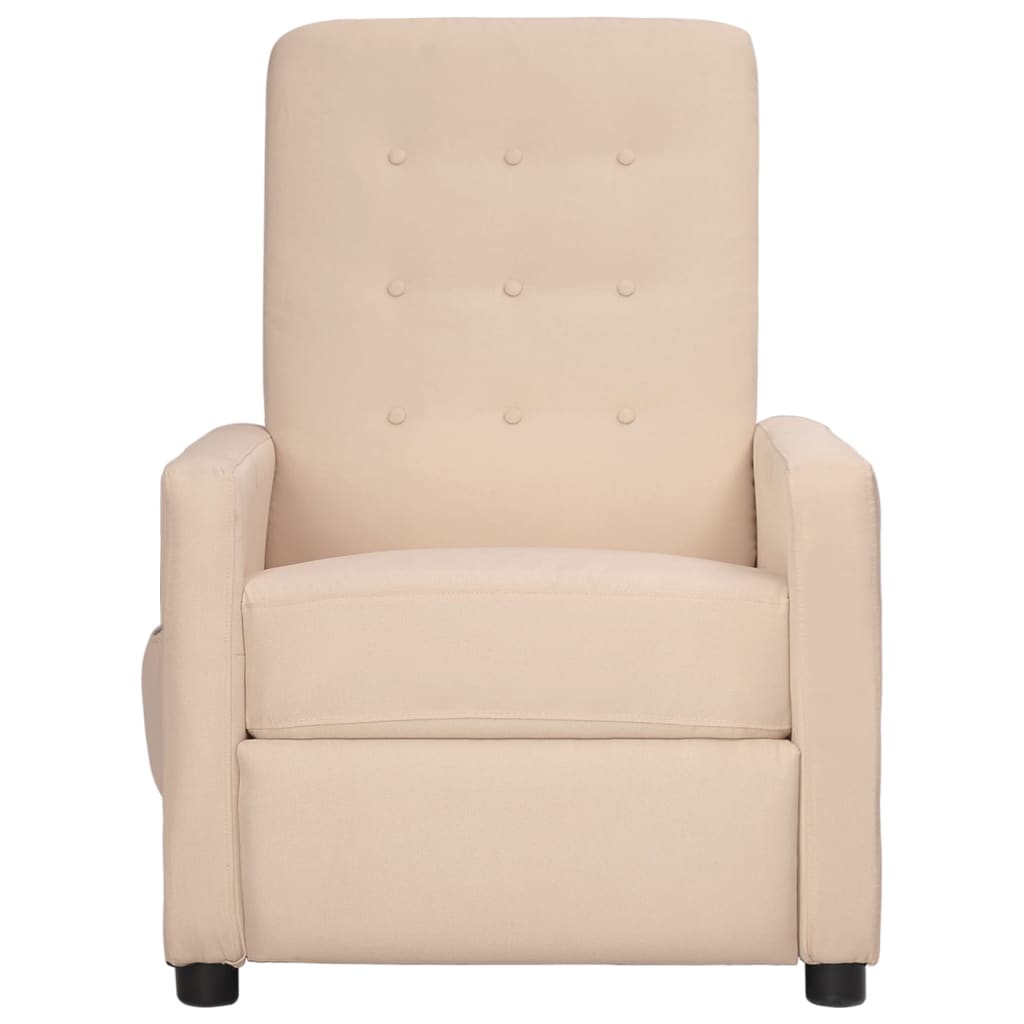Relaxsessel Taupe Stoff