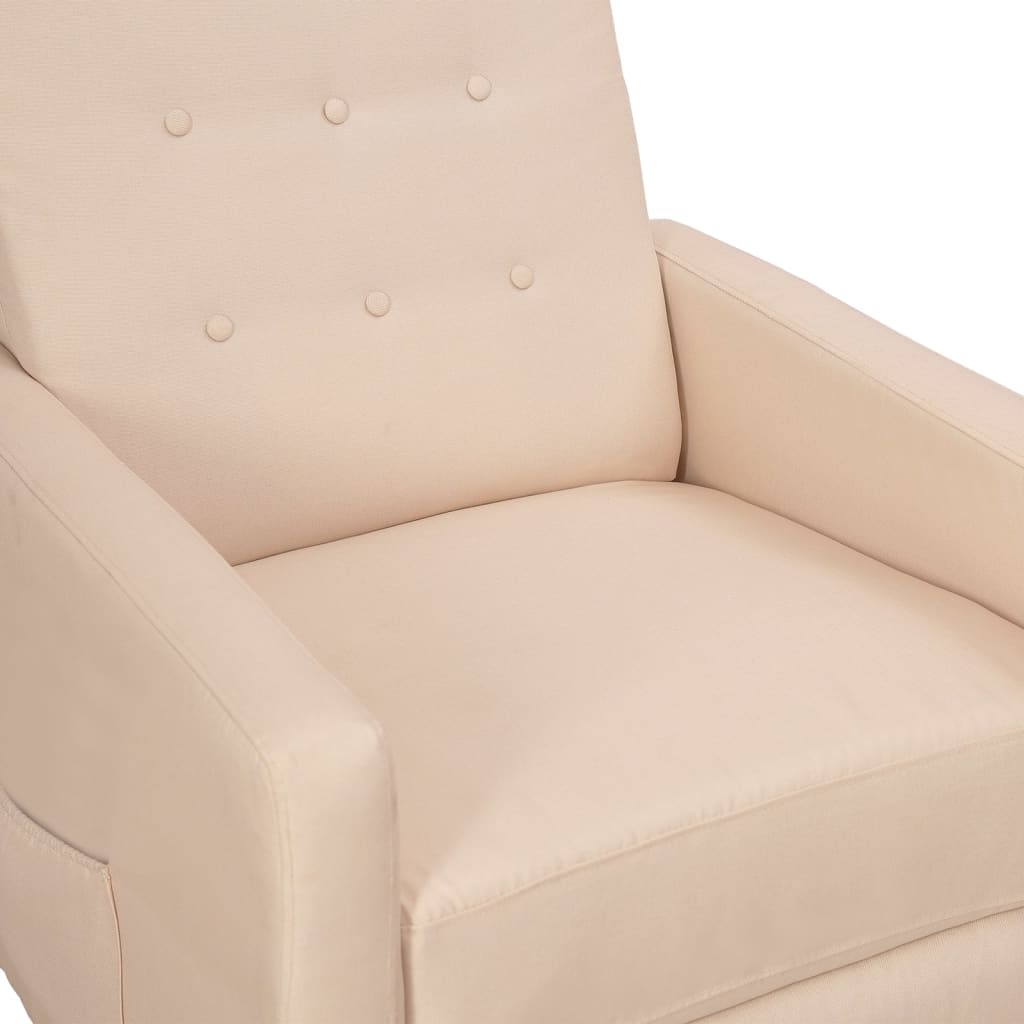Relaxsessel Taupe Stoff