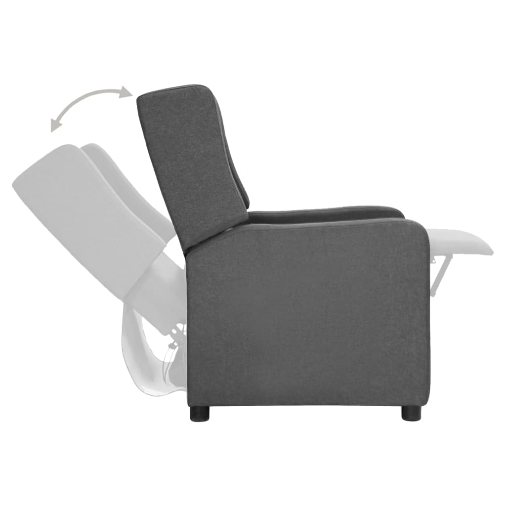 Relaxsessel Hellgrau Stoff