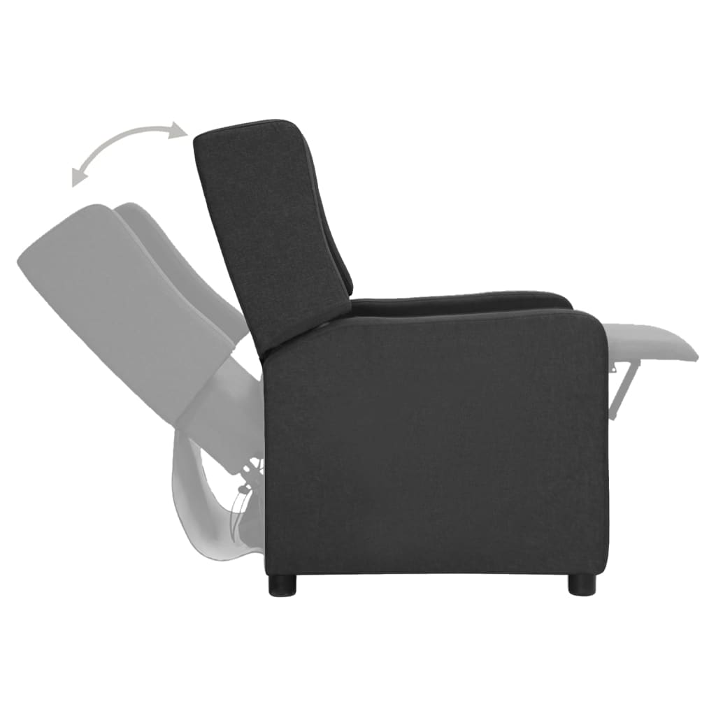 Relaxsessel Dunkelgrau Stoff