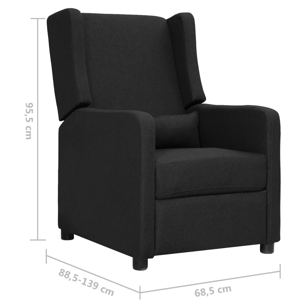 Relaxsessel Schwarz Stoff