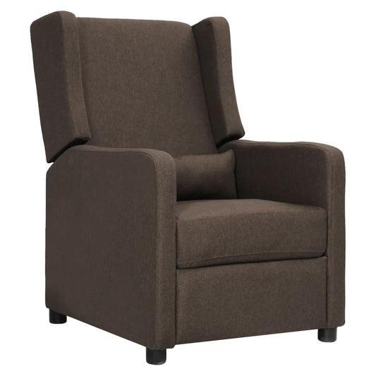 Relaxsessel Braun Stoff
