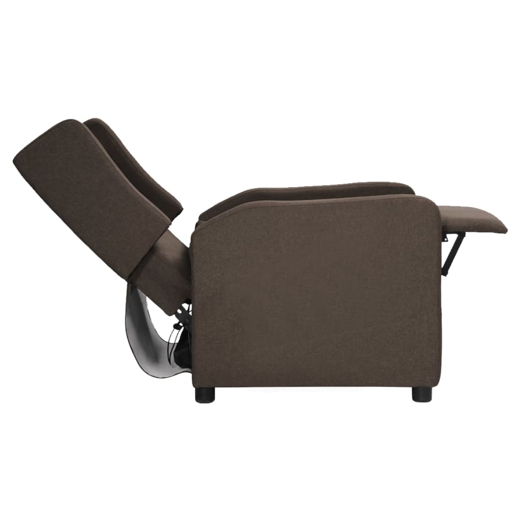 Relaxsessel Braun Stoff