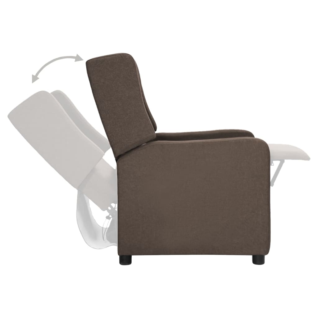 Relaxsessel Braun Stoff