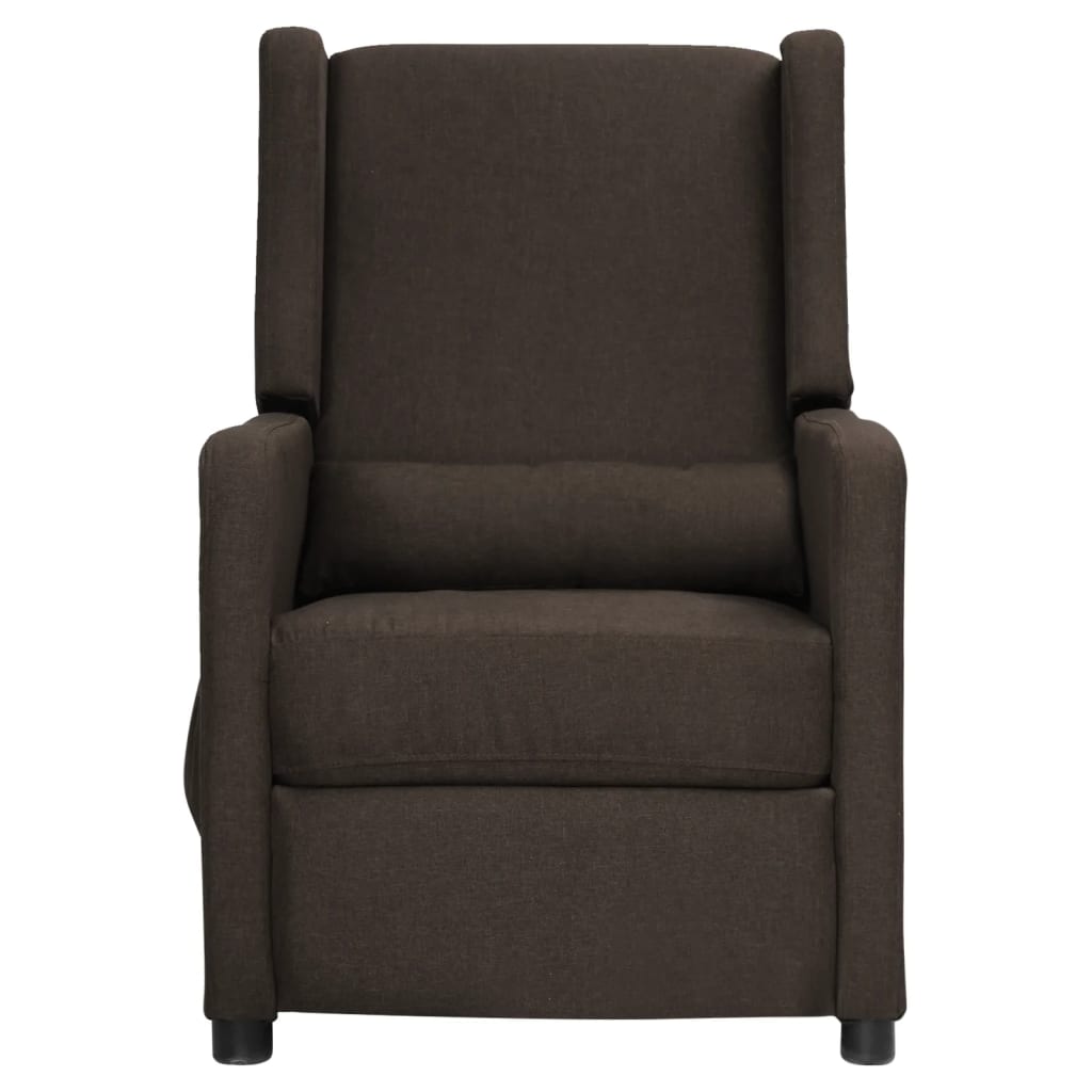 Relaxsessel Dunkelbraun Stoff