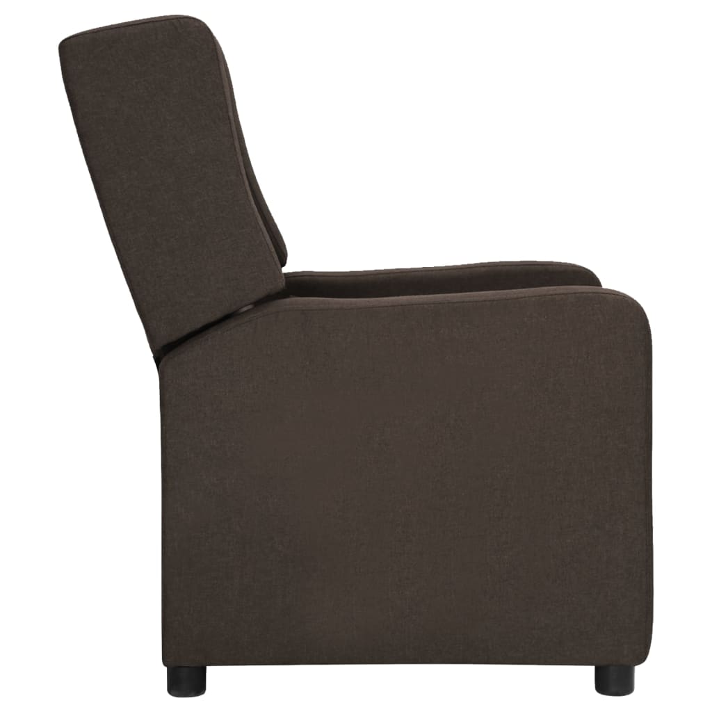Relaxsessel Dunkelbraun Stoff