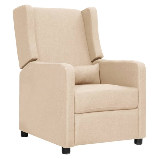 Relaxsessel Creme Stoff