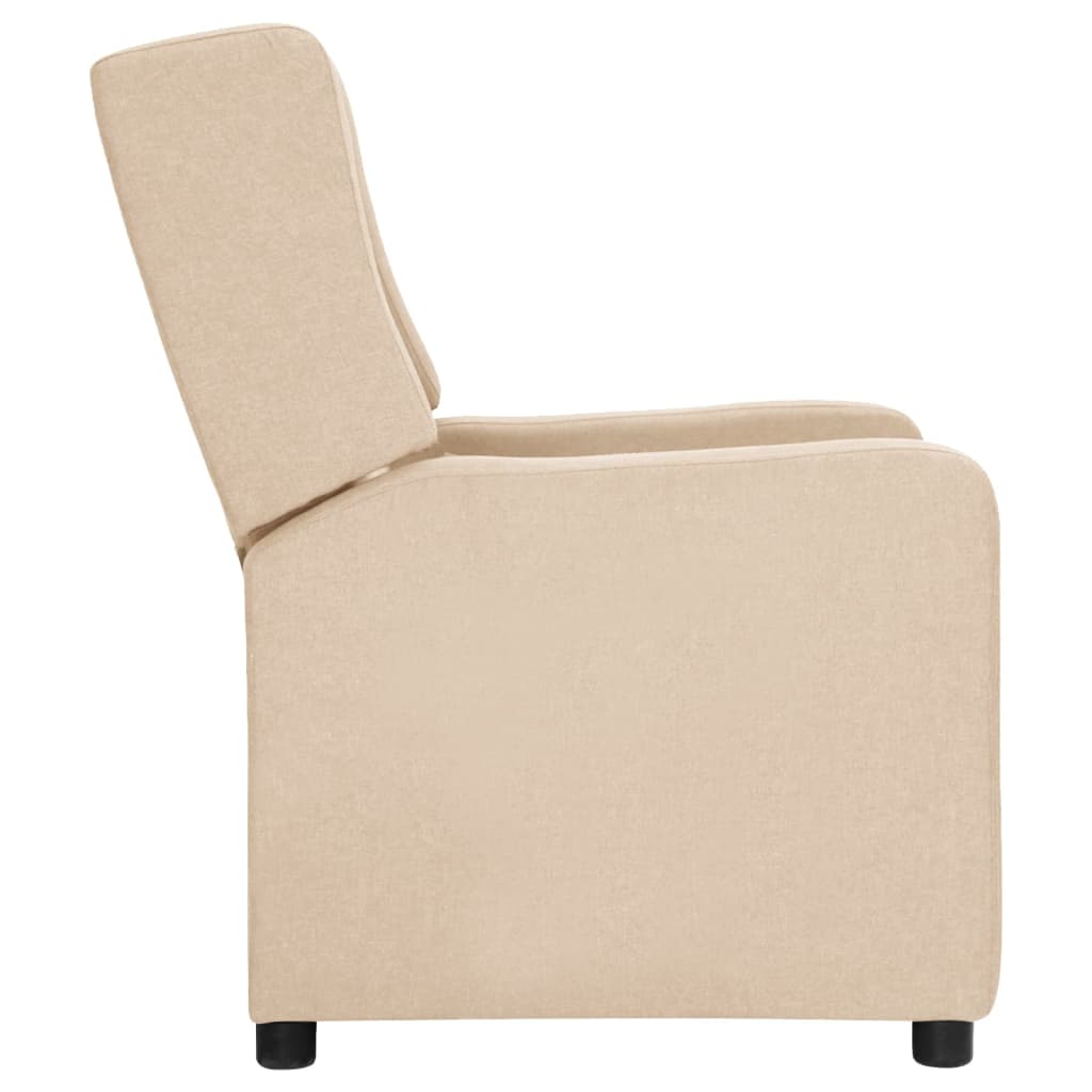 Relaxsessel Creme Stoff