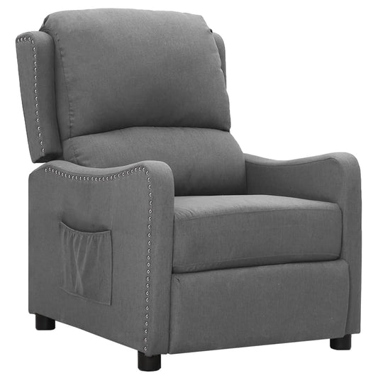 Relaxsessel Hellgrau Stoff