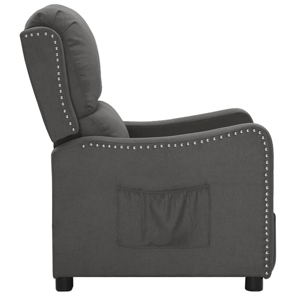 Relaxsessel Dunkelgrau Stoff