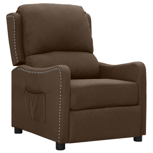 Relaxsessel Braun Stoff