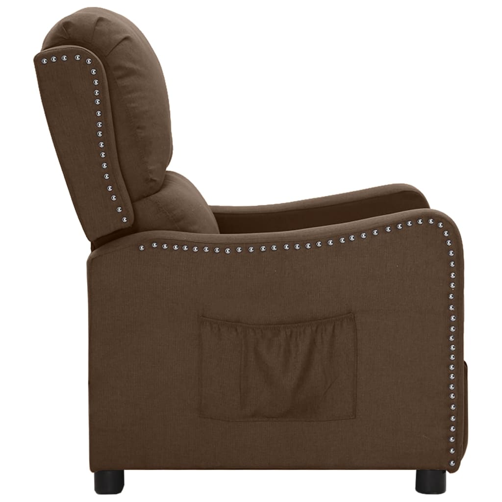 Relaxsessel Braun Stoff